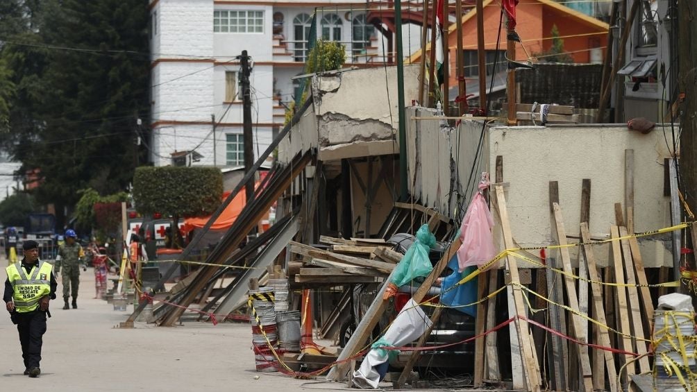 Colegio Rébsamen derrumbado por el sismo