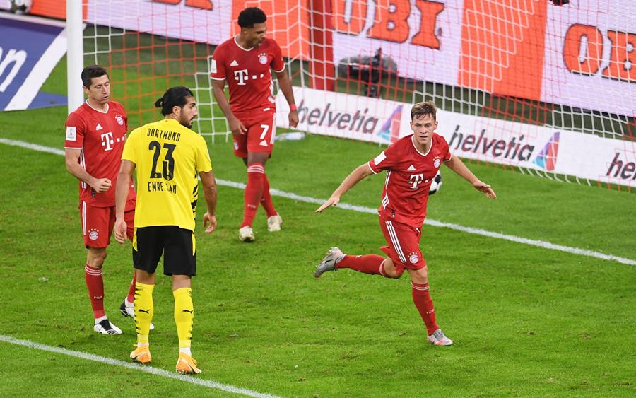 Kimmich celebra el gol de la victoria