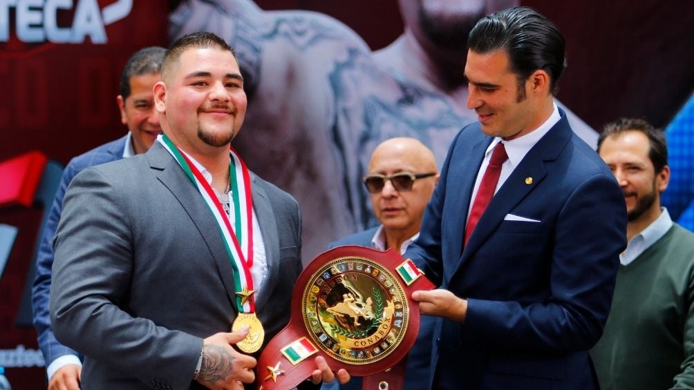 Andy Ruiz durante un evento 