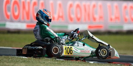 Luca Corberi, durante una competencia