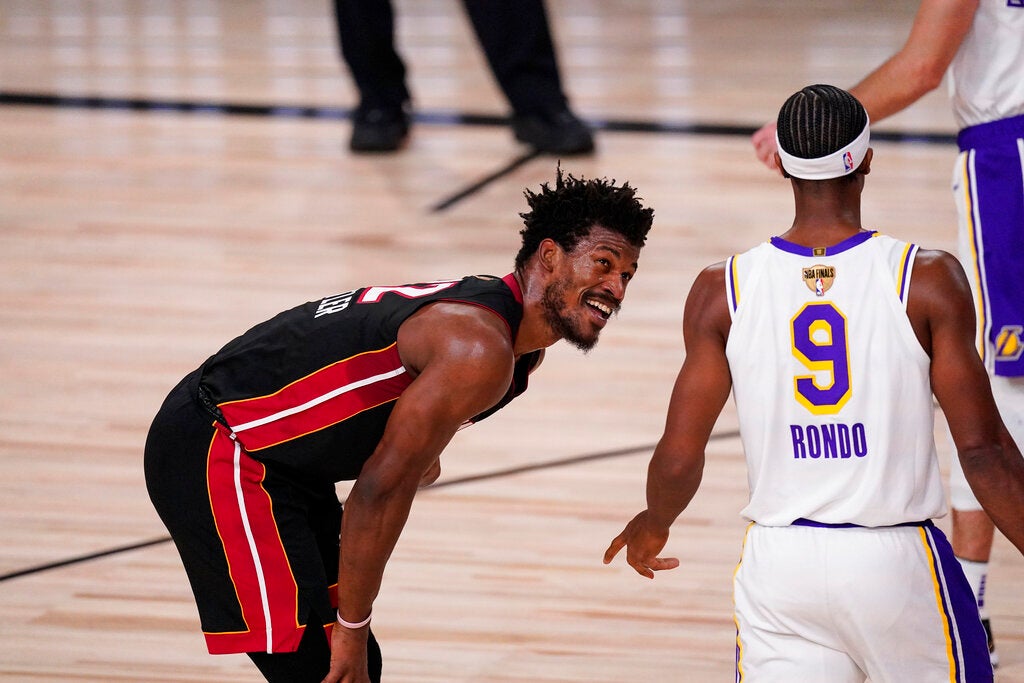 Jimmy Butler en acción ante el Heat