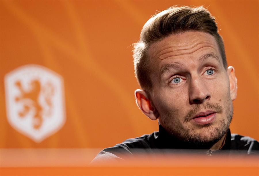 Luuk de Jong durante la conferencia de prensa