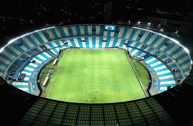 Estadio de Racing durante un juego de la Copa Libertadores