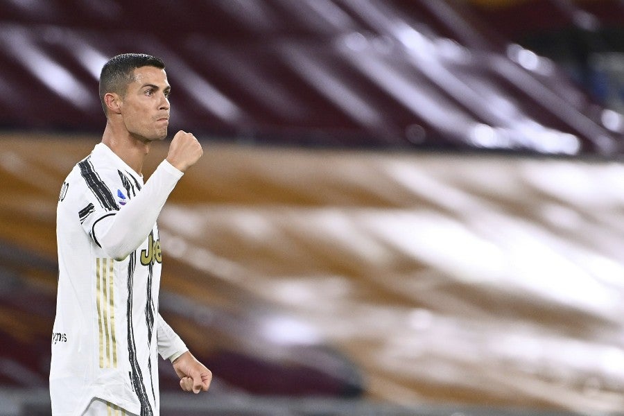 Cristiano Ronaldo durante un partido con la Juventus