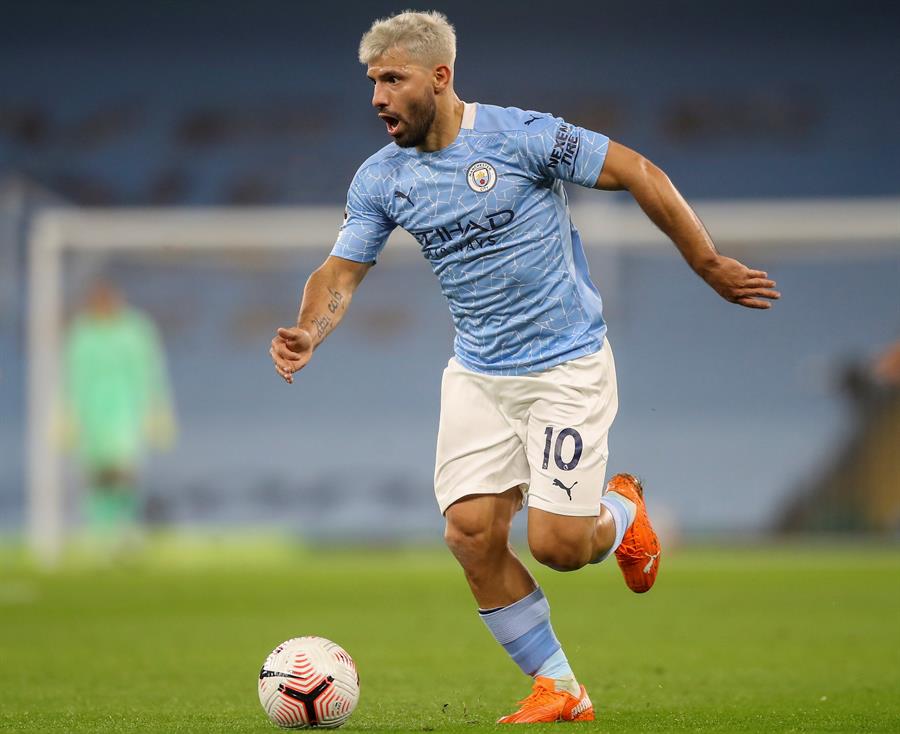 Sergio Agüero volvió a las canchas después de su lesión