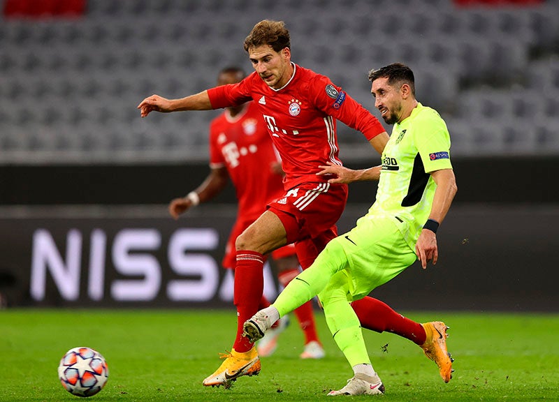 Héctor Herrera durante el duelo ante el Bayern Munich 