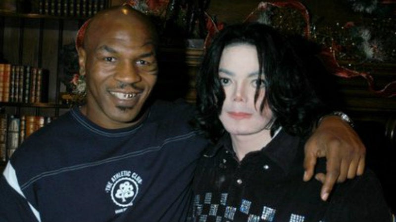 Mike Tyson con Michael Jordan
