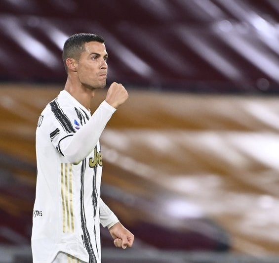 Cristiano Ronaldo en un partido con la Juventus