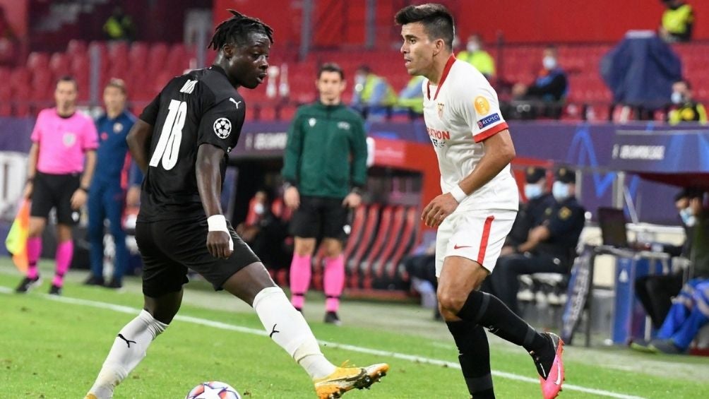 Champions League: Sevilla derrotó a Rennes por la mínima diferencia 