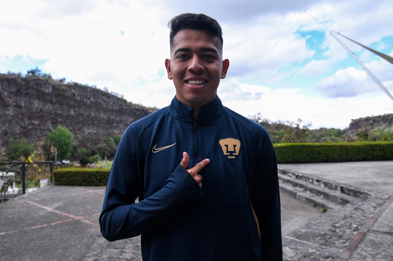 El futbolista en las instalaciones de Pumas