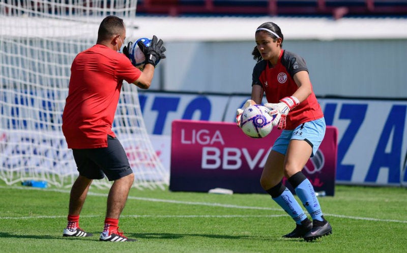 Sandra Lozano en entrenamiento