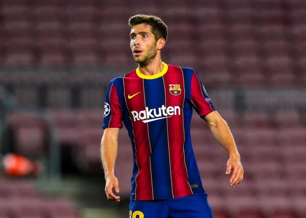 Sergio Roberto en un partido con el Barcelona