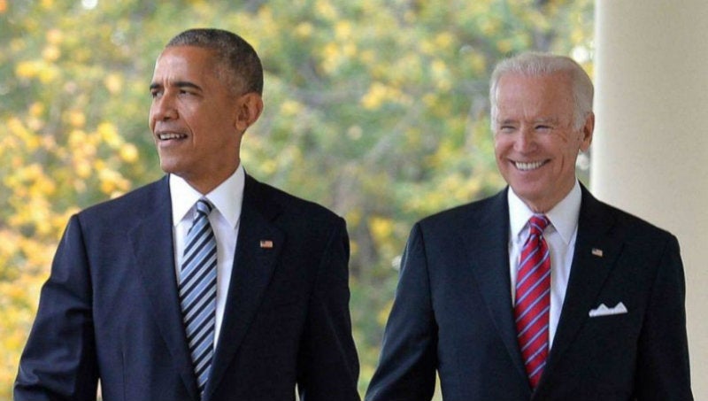 Barack Obama con Joe Biden