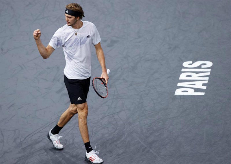 Zverev festejando triunfo