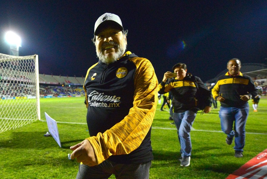 Diego Armando Maradona en su paso por Dorados