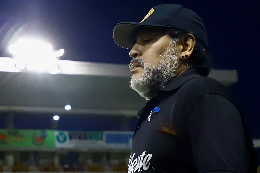 Diego Armando Maradona en su paso por Dorados