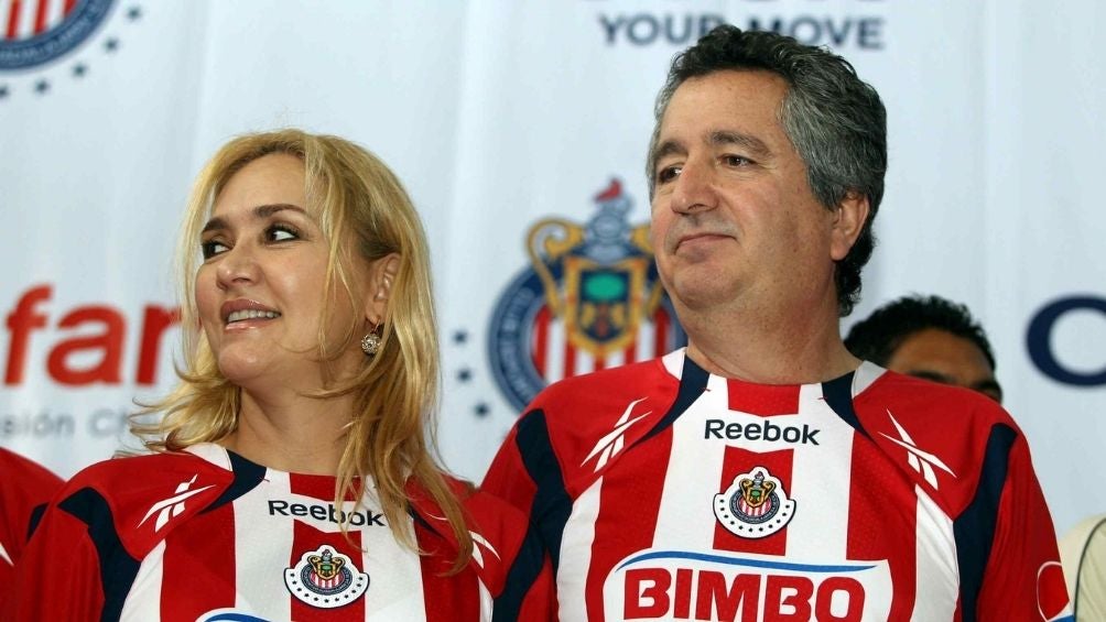 Angélica Fuentes con Jorge Vergara