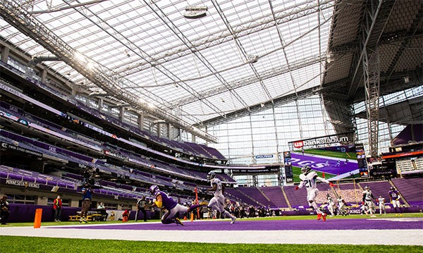 Una panorámica del U.S. Bank Stadium 