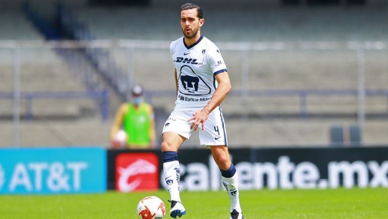 Luis Quintana, en juego de Pumas