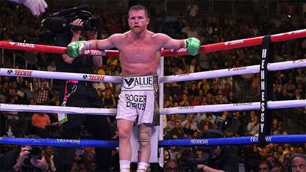 El Canelo Álvarez previo a una pelea