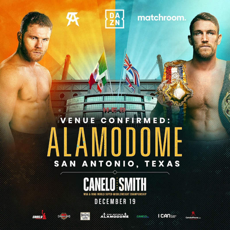 Canelo Álvarez y Callum Smith