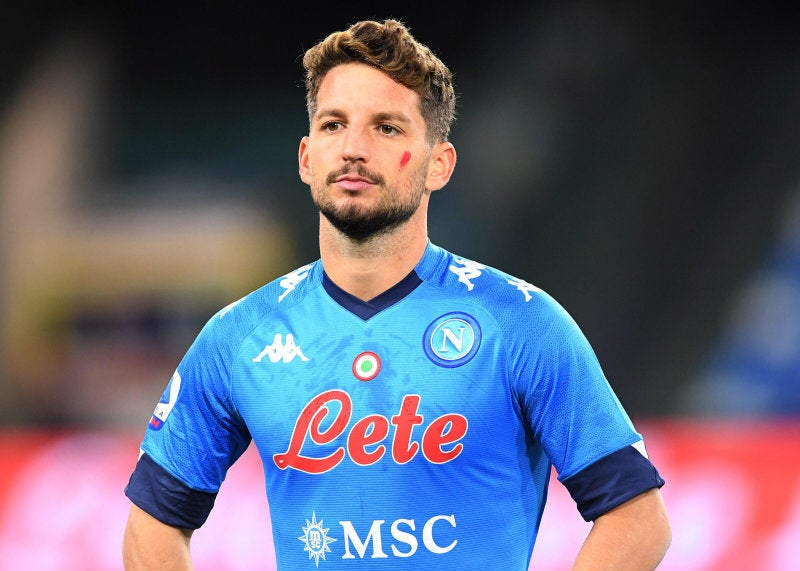 Mertens previo al partido del Napoli