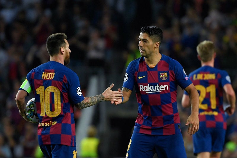 Suárez y Messi en Barcelona