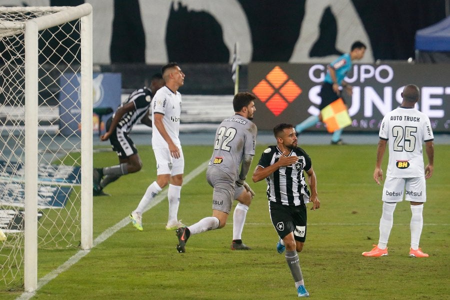 El equipo del Botafogo previo a un partido