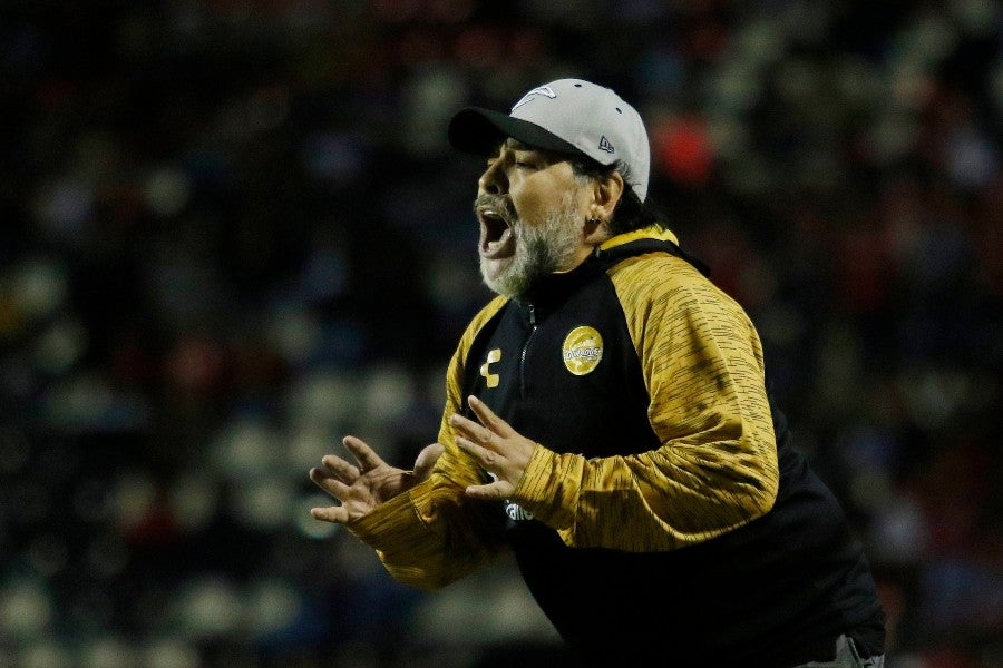 Diego Armando Maradona en su paso por Dorados