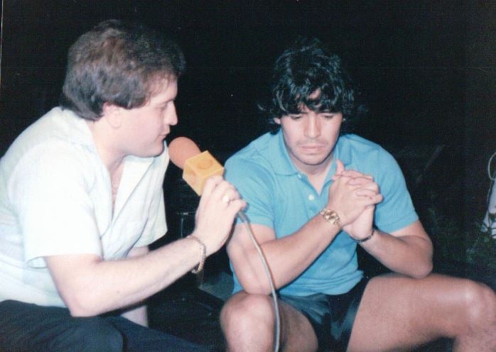 Fernando Schwartz, en entrevista con Maradona