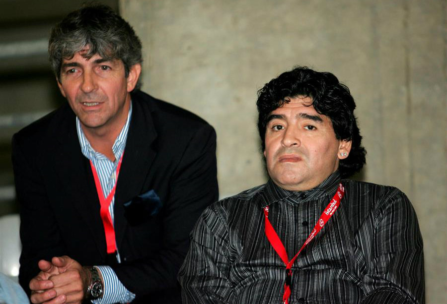 Rossi con Diego Armando Maradona