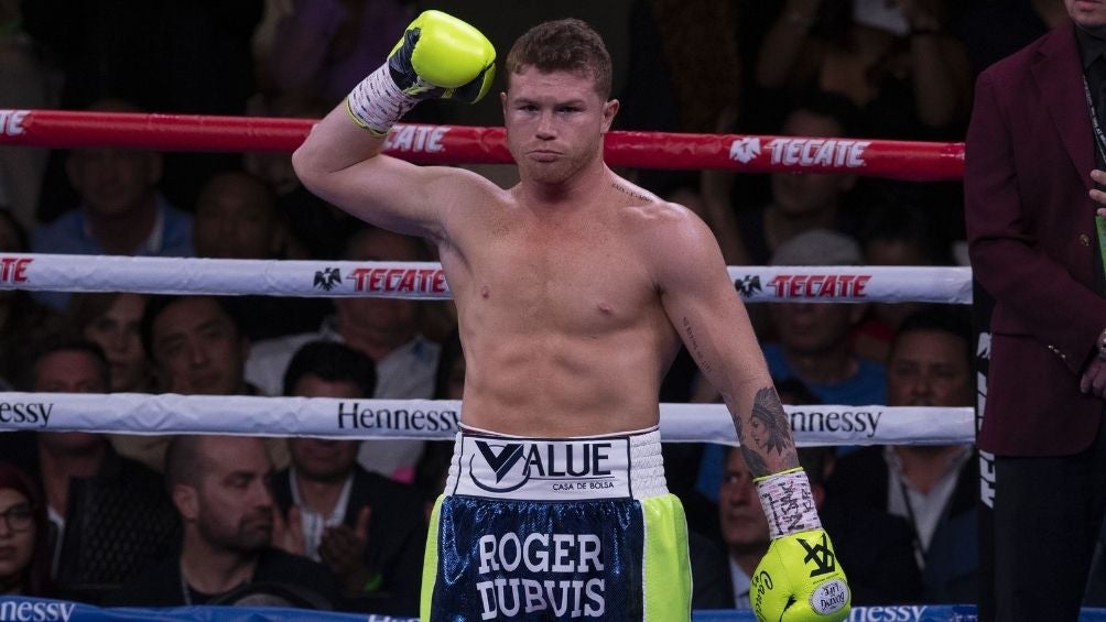 Canelo en su última pelea 