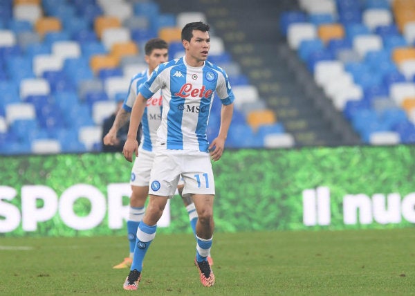 Chucky Lozano en acción ante Sampdoria