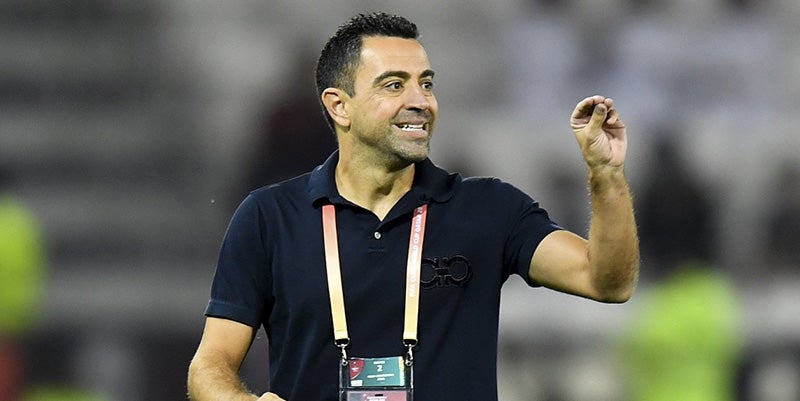 Xavi Hernández durante un duelo del Al-Sadd