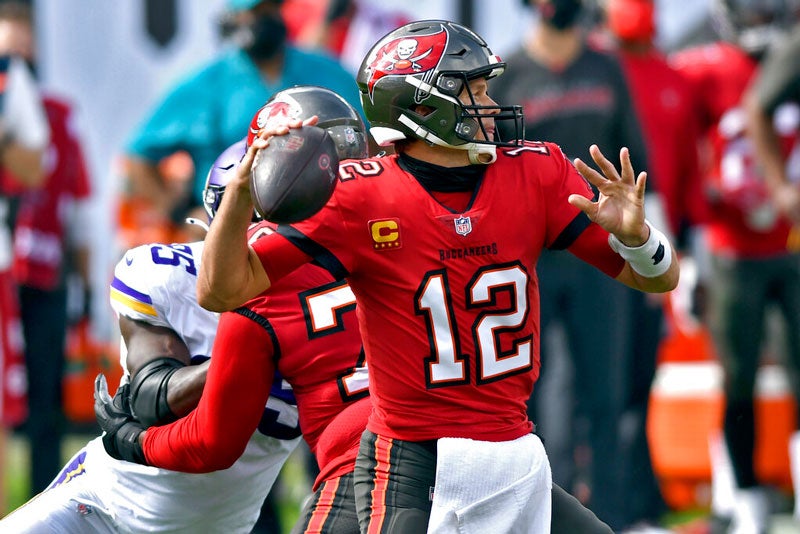 El quarterback, en un partido de Buccaneers