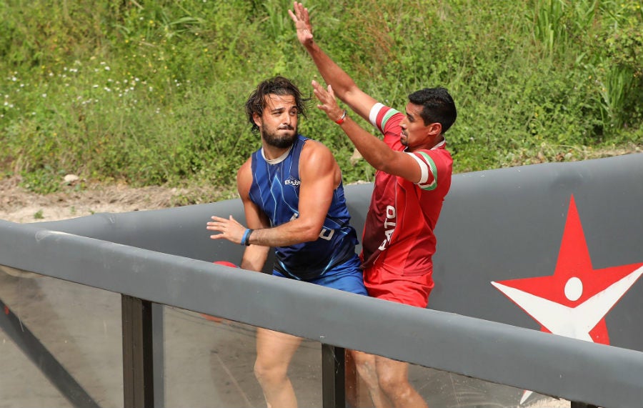 Araujo y Martell durante el Exaball