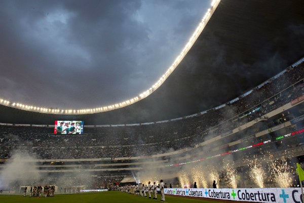Estadio Azteca previo a un partido de México