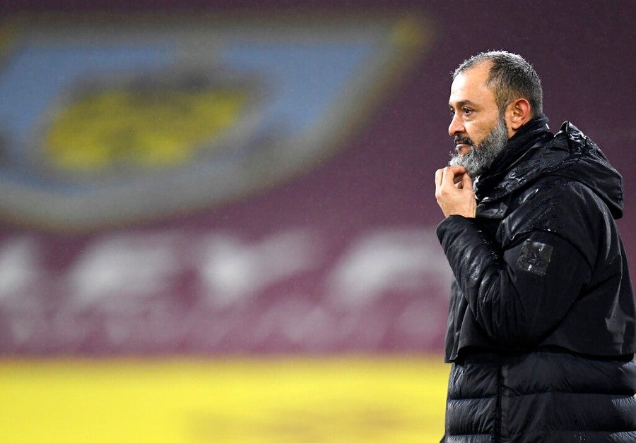 Nuno Espirito Santo durante un partido de Wolves