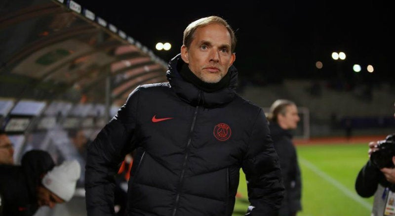 Tuchel en partido con PSG