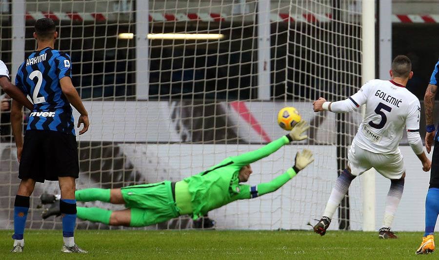 Vladimir Golemic marcó el segundo tanto del Crotone