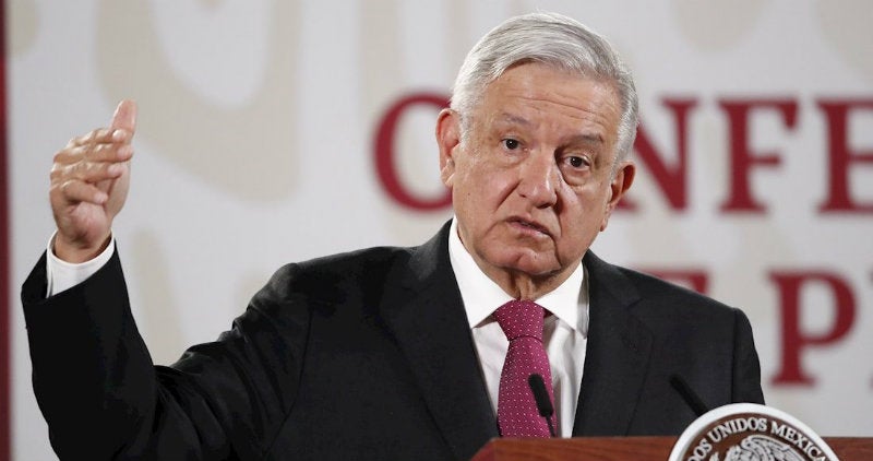 AMLO en conferencia de prensa