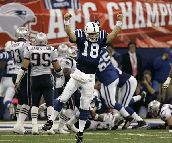 El quarterback en su etapa con los Colts