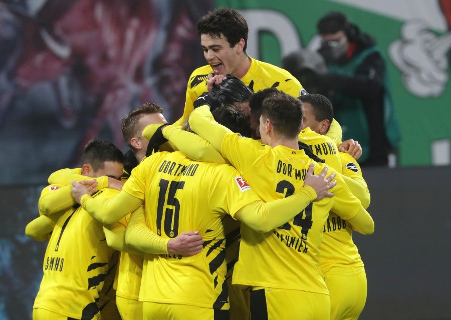 Jugadores del Borussia Dortmund festejando 