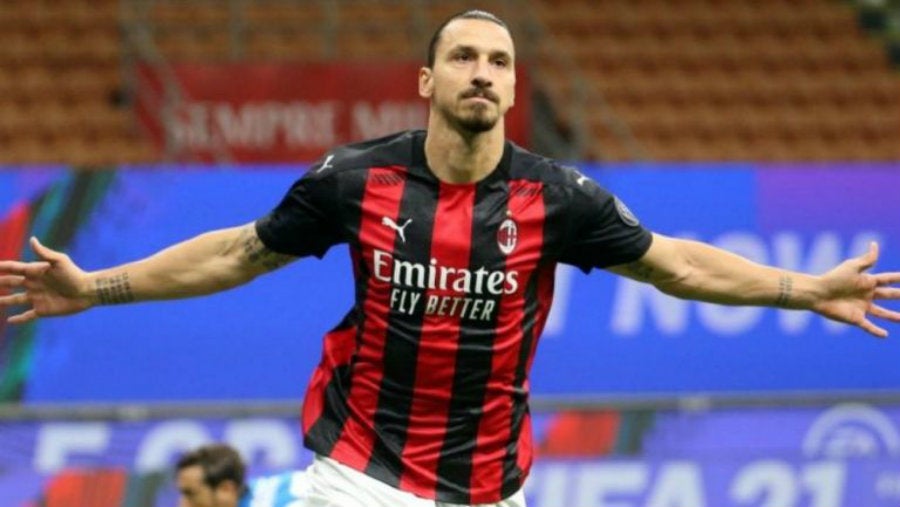 Zlatan Ibrahimovic, tras marcar gol con Milan