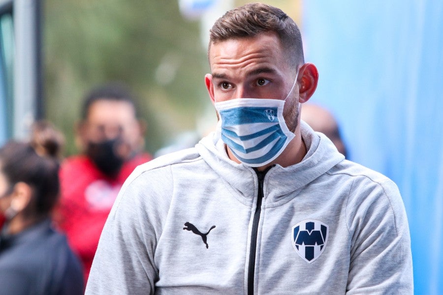 Vincent Janssen previo a un partido con Rayados