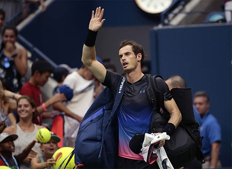 Andy Murray tras un partido de Grand Slam