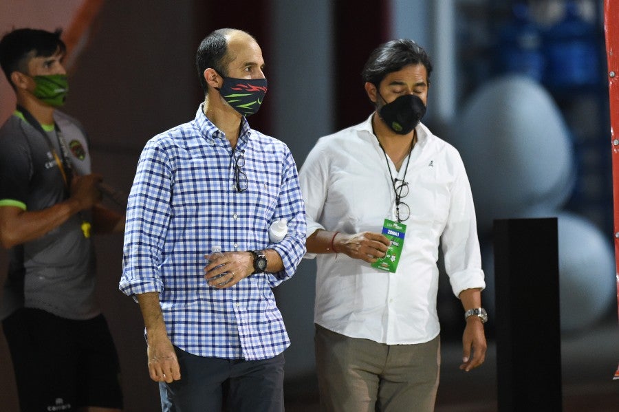 Guillermo Cantú durante un partido de Bravos