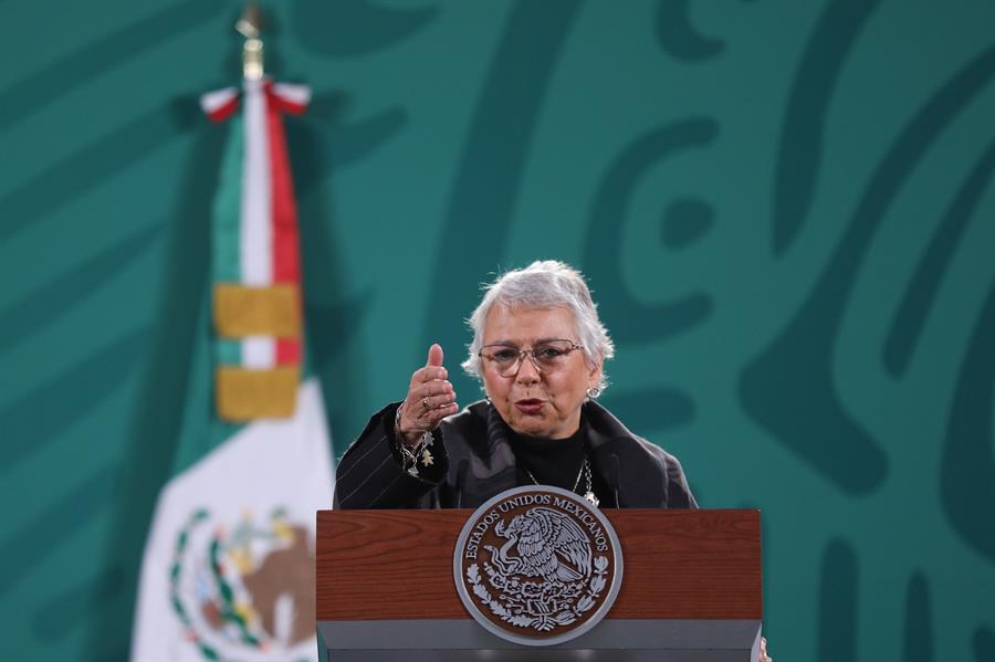 Sánchez Cordero en la conferencia matutina 