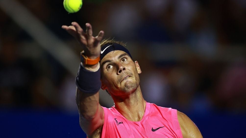 Rafael Nadal durante un torneo 