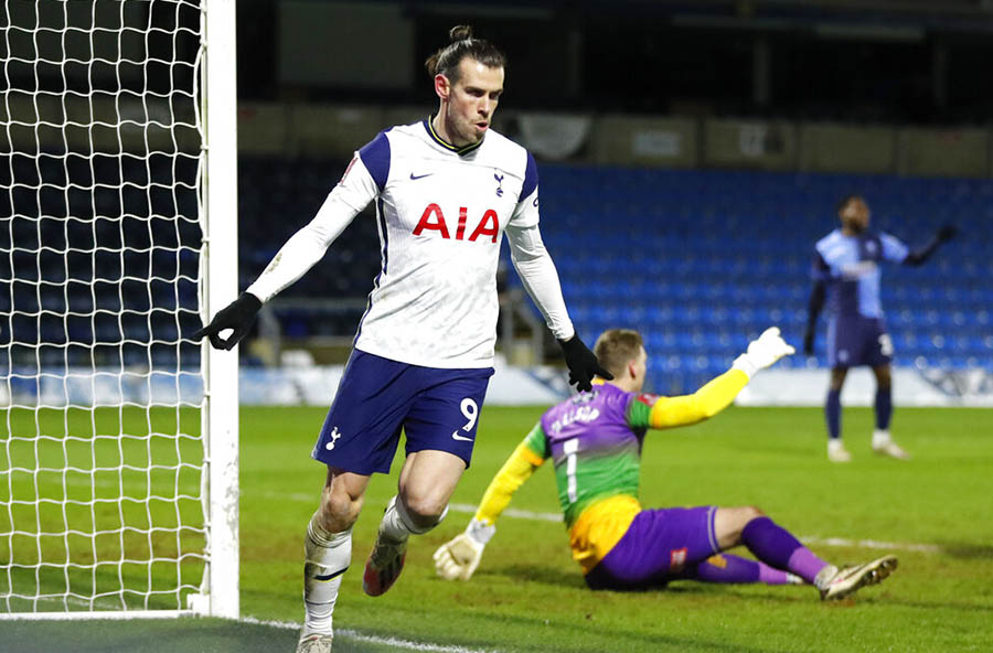 Gareth Bale celebra su gol 